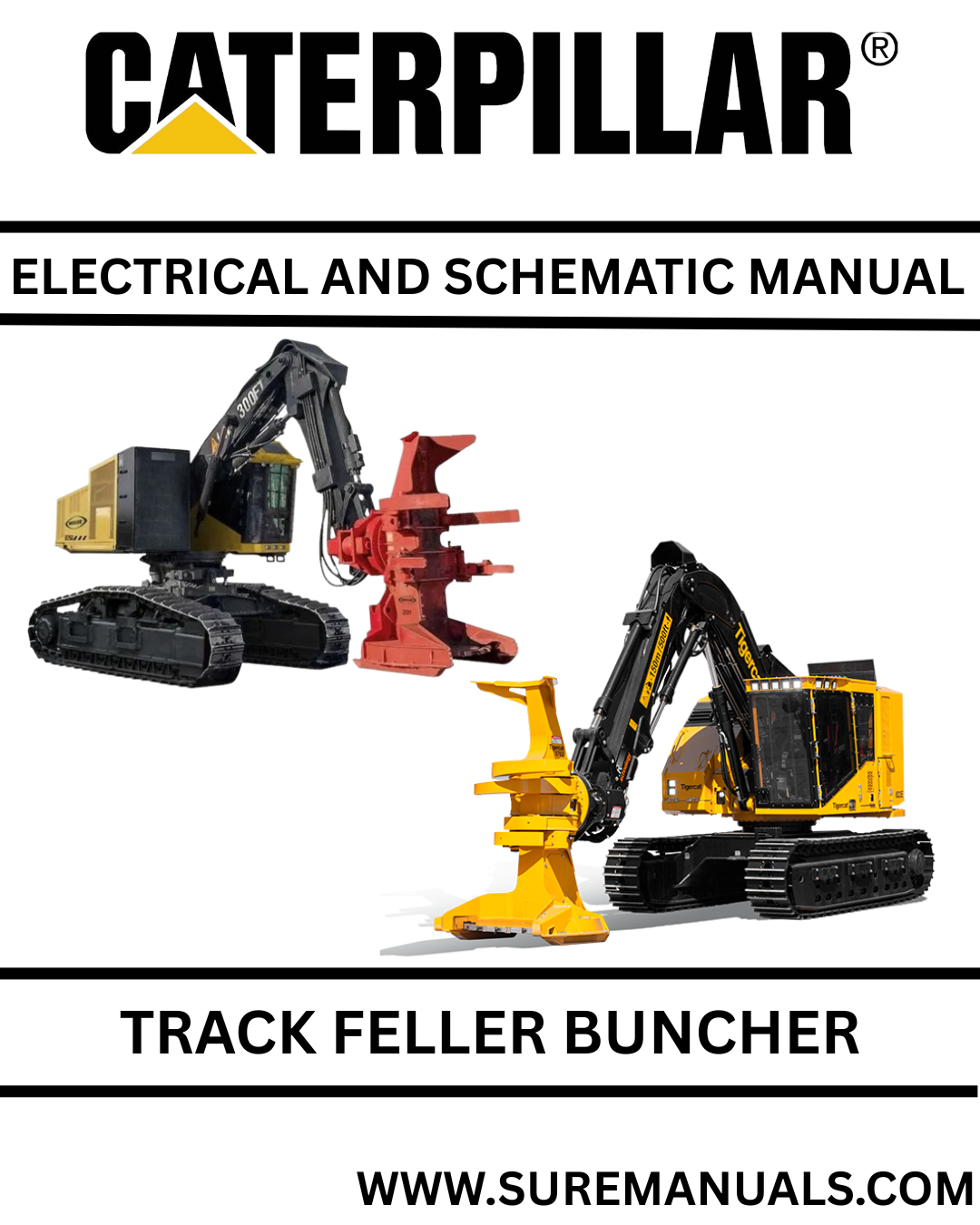 CATERPILLAR 1090 TRACK FELLER BUNCHER ELECTRICAL & HYDRAULIC SCHEMATIC MANUAL BZJ 1 TRACK FELLER BUNCHER 4