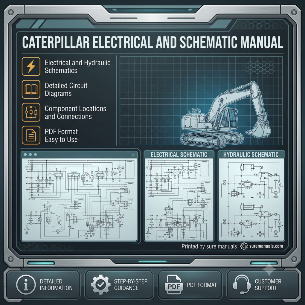 CATERPILLAR ELECTRICAL & HYDRAULIC SCHEMATIC